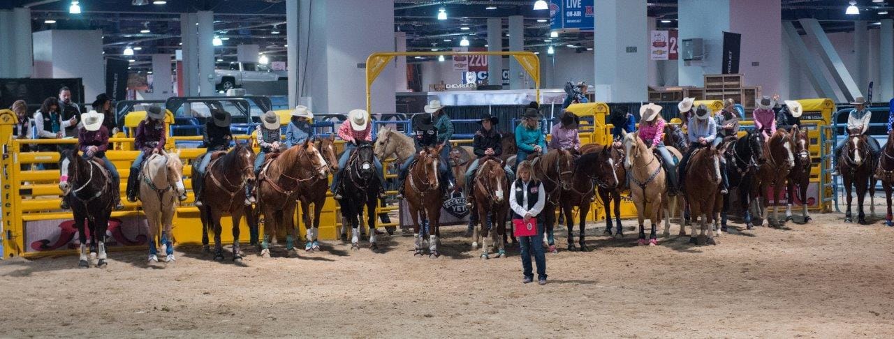 Junior NFR presented by YETI - Action Inside the Wrangler Rodeo Arena