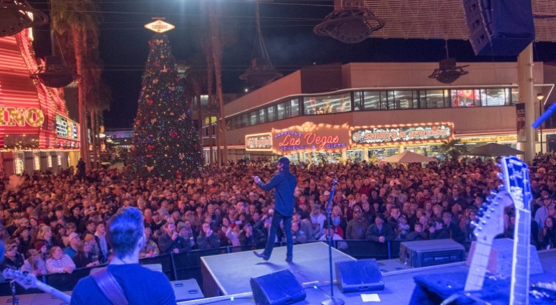 Christmas Tree Lighting  Fremont Street Experience