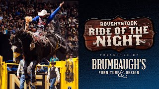 2025 #WranglerNFR Round 8 Roughstock Ride of the Night presented by Brumbaugh’s Furniture & Design