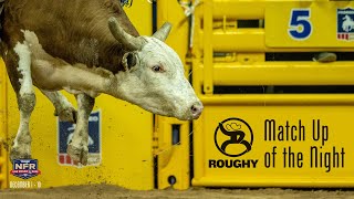 The 2022 #WranglerNFR Round 2 Roughy Match Up of the Night.
