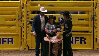 The 2025 #WranglerNFR Round 10 – Barrel Racing Average Champion